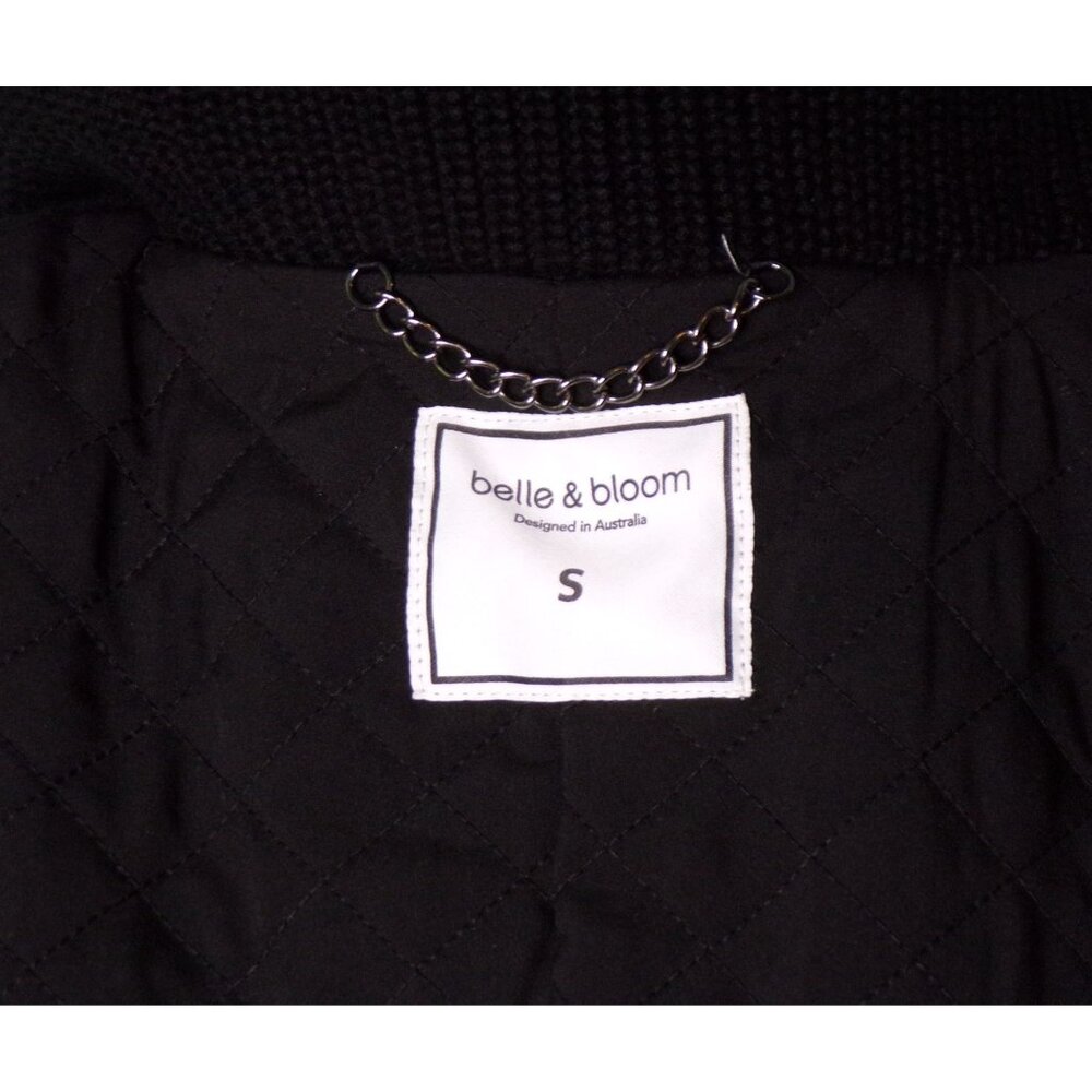 🆕BELLE & BLOOM After Party Quilt Lined Shawl Collar Wool Blend Coat Small - Picture 14 of 14